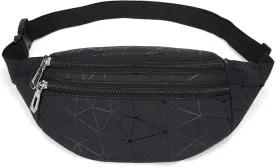 Waist Bag for Women & Men Holographic Fanny Pack Bum Bag with Adjustable Belt.