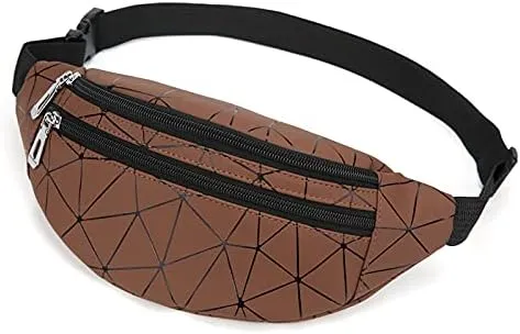 Waist Bag for Women & Men Holographic Fanny Pack Bum Bag with Adjustable Belt.