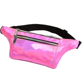 Waist Bag for Women & Men Holographic Fanny Pack Bum Bag with Adjustable Belt.