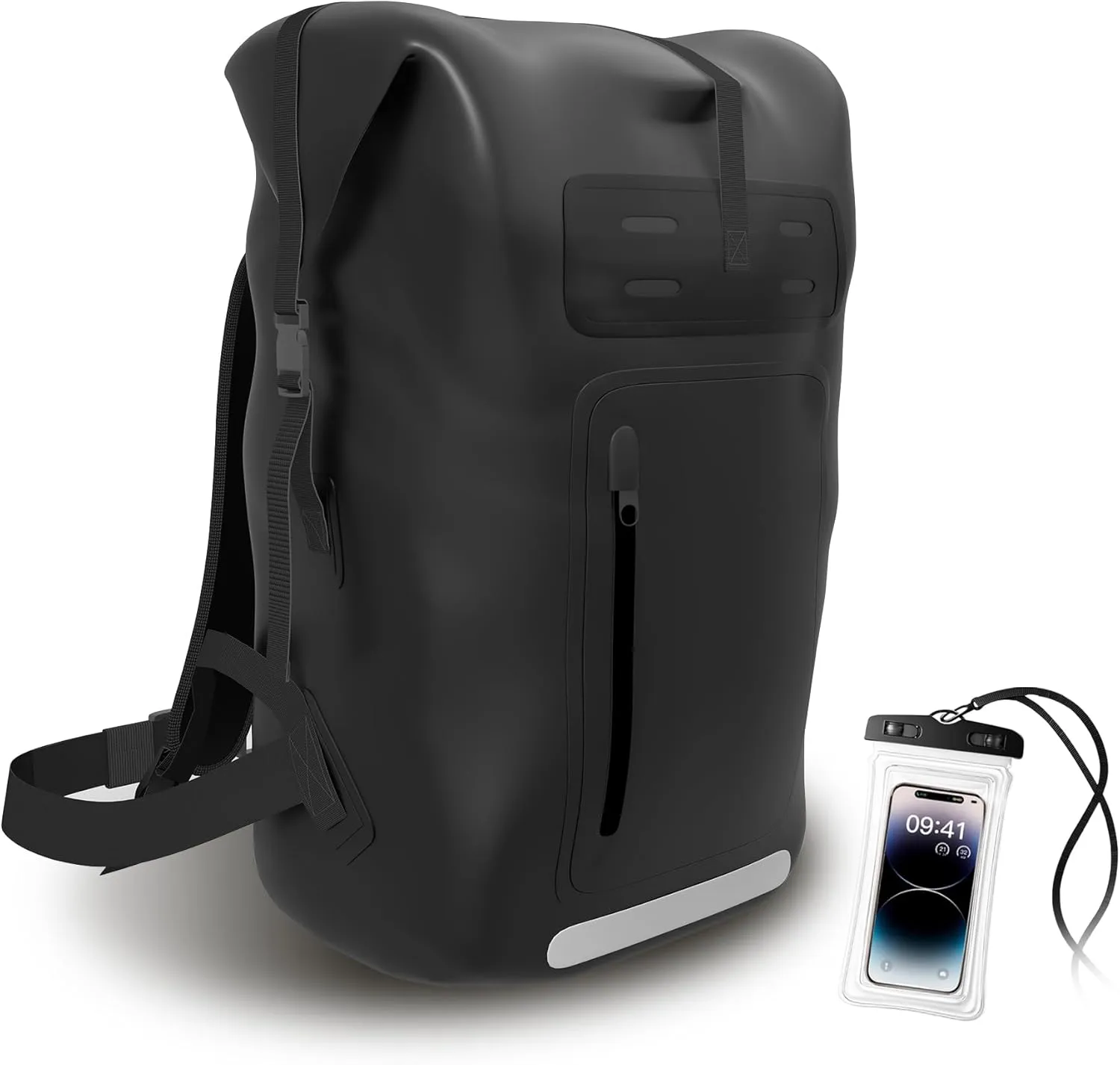 Waterproof BackpackHeavy Duty Hiking Backpack35/55/85L dry bag backpack waterproof for MenRoll-Top Closurefor Kayaking, Travel, Hiking, Fishing, Camping, Motorcycles (black, 35L)