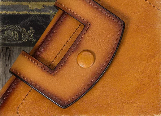 Womens Small Genuine Leather Wallet Purse With Coin and Card Holders for Women