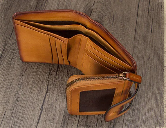 Womens Small Genuine Leather Wallet Purse With Coin and Card Holders for Women