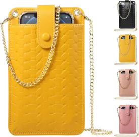 YICHEEY Cell Phone Purse Wallet Small Crossbody Bags Mini Shoulder Bag with Card Slot for iPhone 16 Pro Max Galaxy S25 